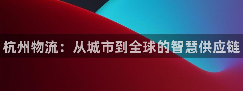 豪门国际黑款：杭州物流：从城市到全球