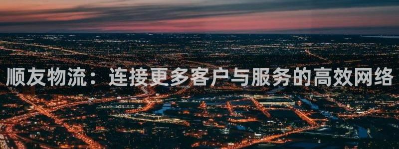 豪门国际pg如何退钱：顺友物流：连接